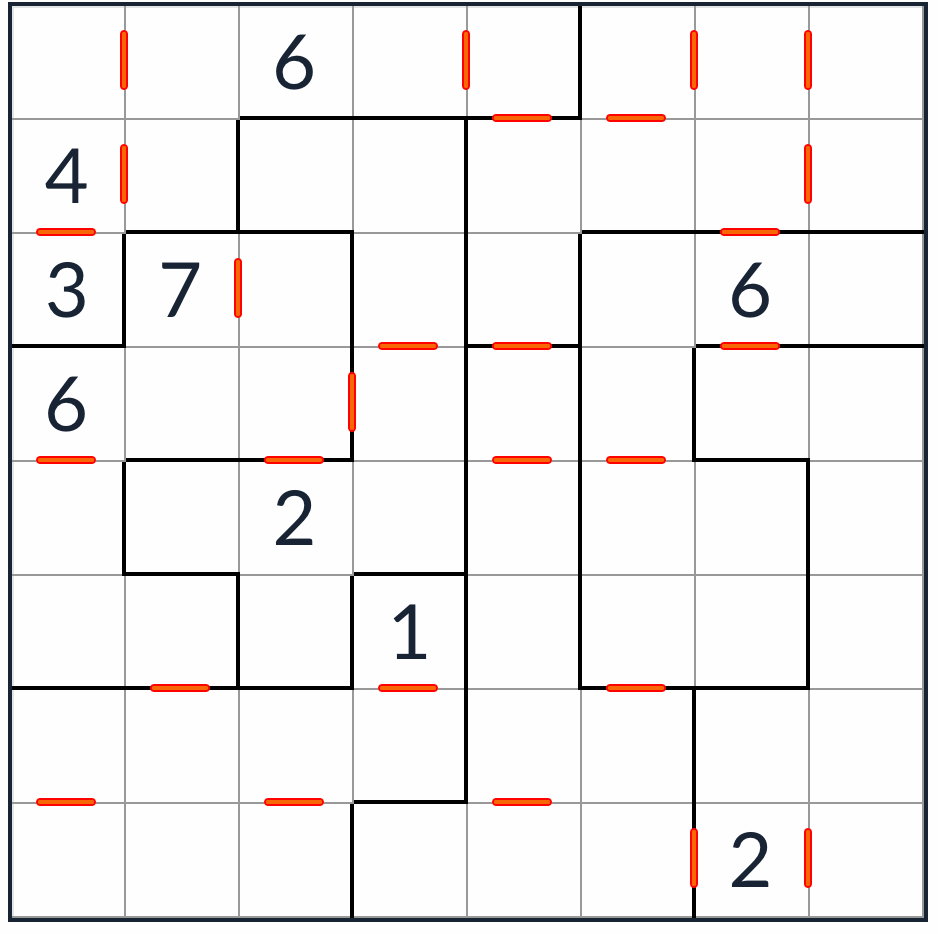 против нерегулярного последовательного загадки Sudoku 8x8
