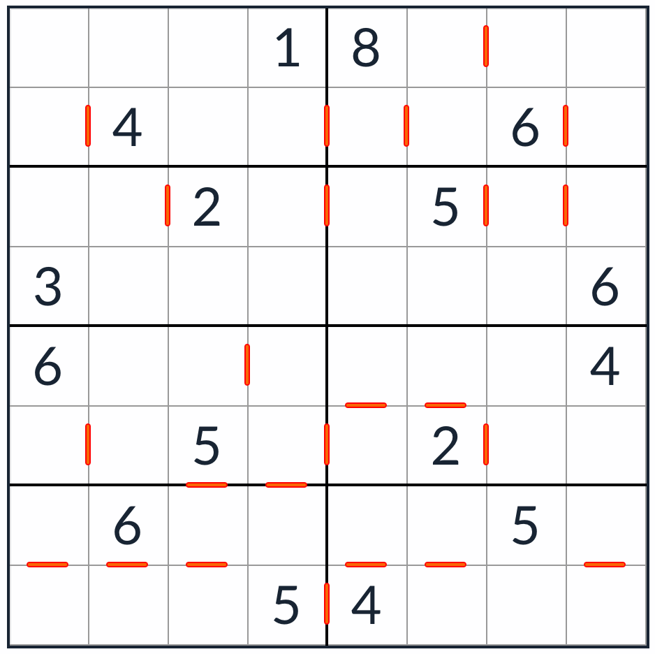 анти-кинг последовательно загадка Sudoku 8x8