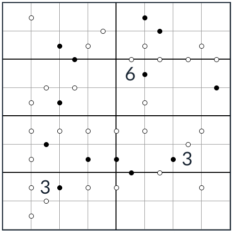 Антикинг Kropki Sudoku 8x8
