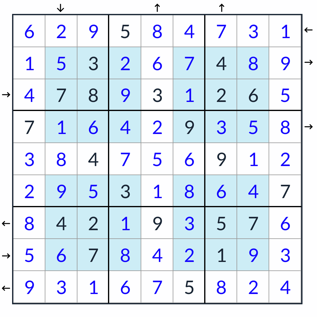 Hyper Rossini Sudoku Solution