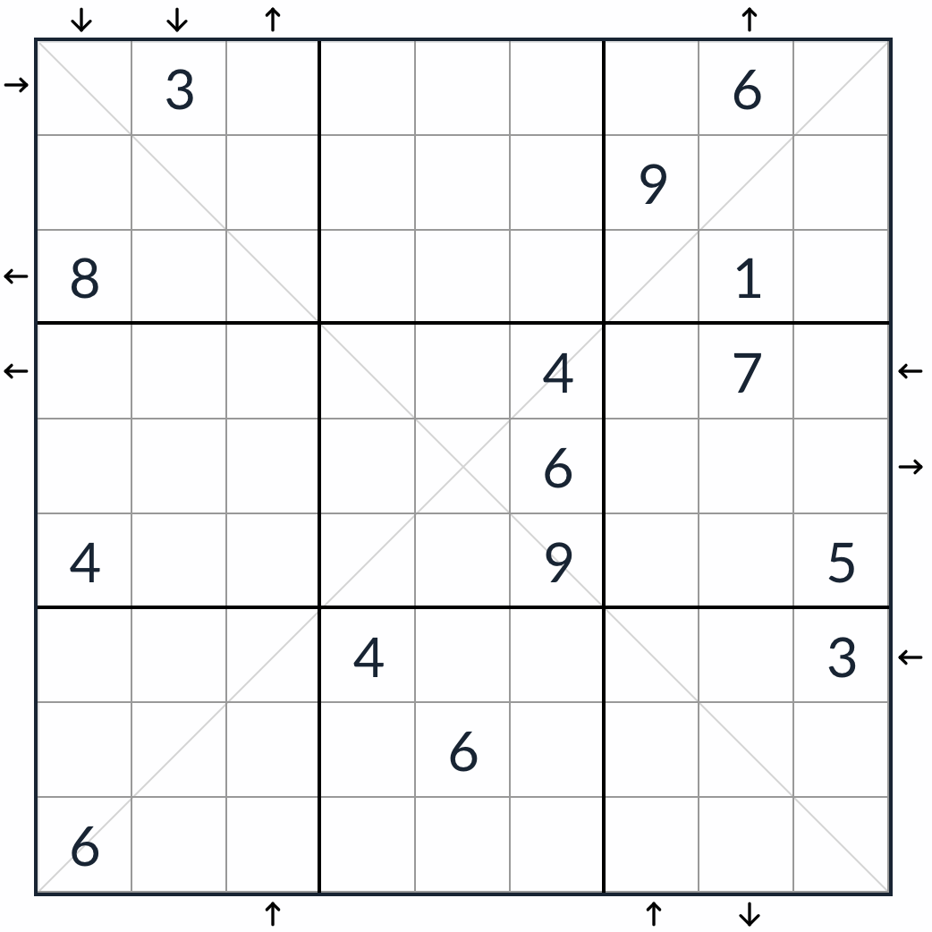Diagonal Rossini Sudoku Вопрос