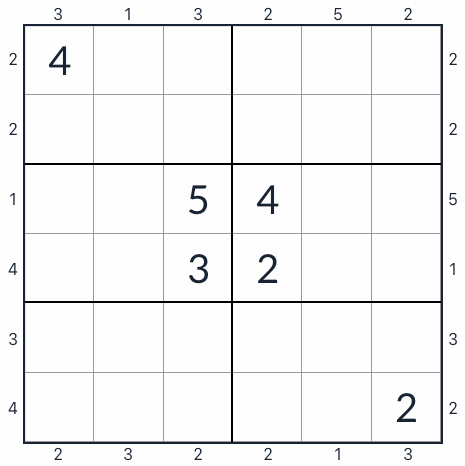 Антикинг-небоскреб Sudoku 6x6
