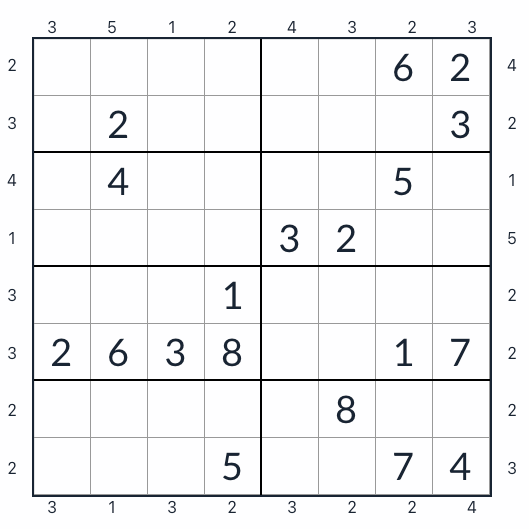 Небоскреб Sudoku 8x8