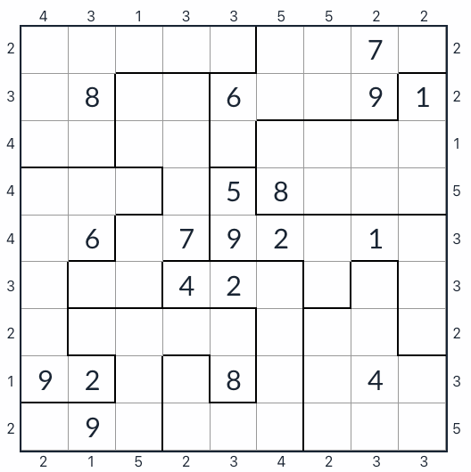 Нерегулярный небоскреб Sudoku