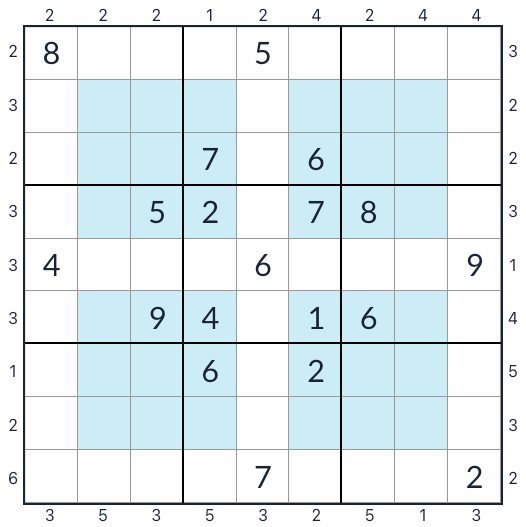 Анти-кинг-гипер небоскреб Sudoku