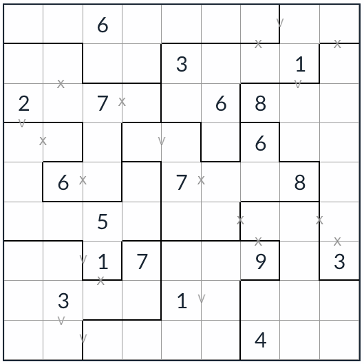 Нерегулярный XV Sudoku